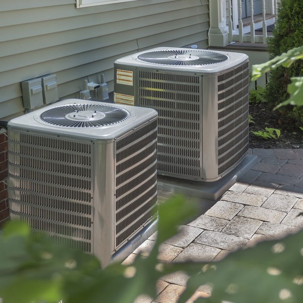 HVAC units outside of home